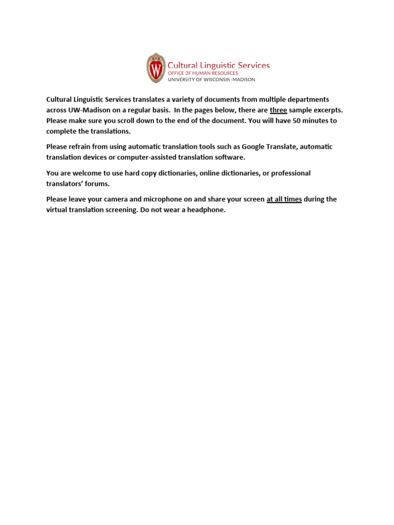 Se translation screening texts with directions jan 2024 pdf
