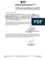 Carta de Autorizacion de Uso de La Información de La Cooperativa Quinacho