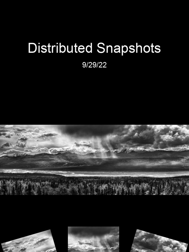 Chandy-Lamport Snapshot Algorithm Explained | PDF | Distributed ...