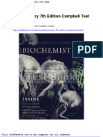 Dwnload Full Biochemistry 7th Edition Campbell Test Bank PDF