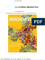 Dwnload Full Biochemistry 1st Edition Miesfeld Test Bank PDF