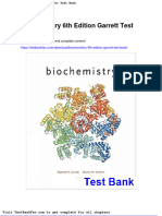 Dwnload Full Biochemistry 6th Edition Garrett Test Bank PDF