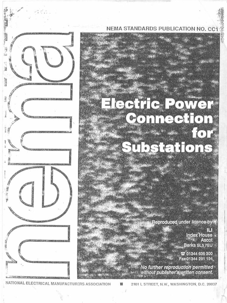 Electric Power Connection For Substations PDF