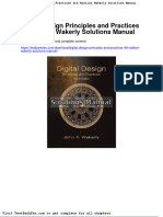 Dwnload Full Digital Design Principles and Practices 4th Edition Wakerly Solutions Manual PDF