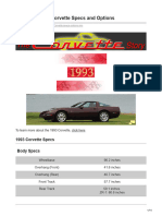 1993 Chevrolet Corvette Specs and Options