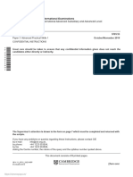 Cambridge International Advanced Subsidiary and Advanced Level