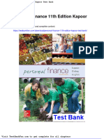 Dwnload Full Personal Finance 11th Edition Kapoor Test Bank PDF