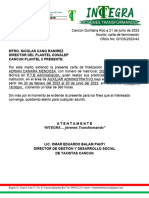 Carta de Finalizacion