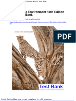 Dwnload Full Living in The Environment 18th Edition Miller Test Bank PDF