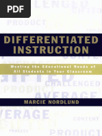 Marcie Nordlund - Differentiated Instruction - Meeting The Needs of All Students (2003)