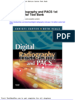 Dwnload Full Digital Radiography and Pacs 1st Edition Carter Test Bank PDF