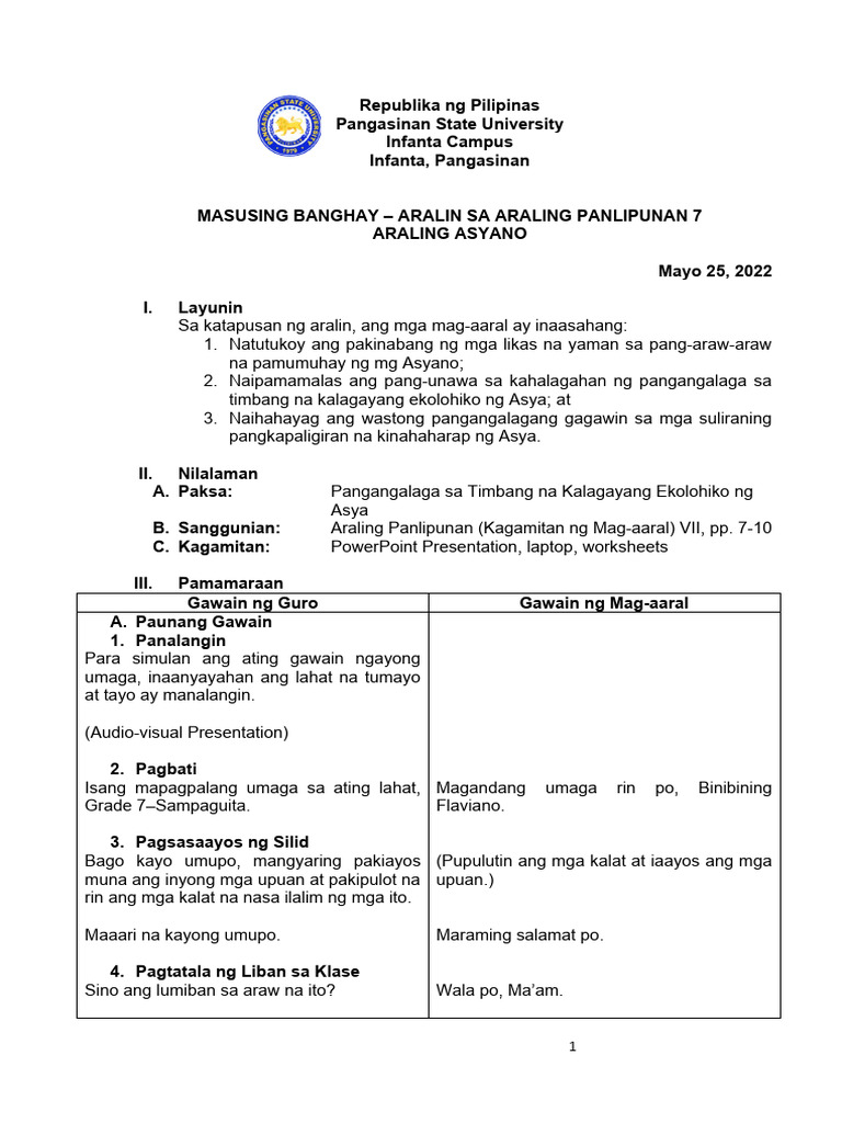 Lesson Plan For Grand Demo Teaching | PDF