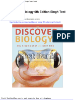 Dwnload Full Discover Biology 6th Edition Singh Test Bank PDF