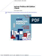 Dwnload Full Logic of American Politics 8th Edition Kernell Test Bank PDF