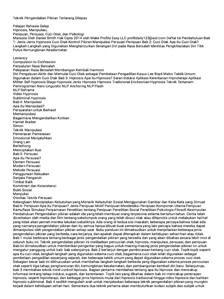 Banned Mind Control Techniques Unleashed Learn The Dark Secrets of ...