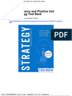 Dwnload Full Strategy Theory and Practice 2nd Edition Clegg Test Bank PDF