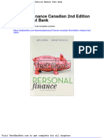 Dwnload full Personal Finance Canadian 2nd Edition Madura Test Bank pdf
