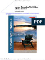 Dwnload Full Personal Finance Canadian 7th Edition Kapoor Solutions Manual PDF