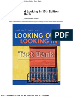 Dwnload full Looking Out Looking in 15th Edition Adler Test Bank pdf