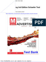 Dwnload Full M Advertising 3rd Edition Schaefer Test Bank PDF
