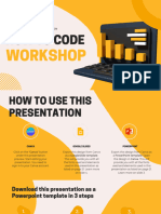 Yellow, Black and White 3D Illustrative How To Code Workshop Presentation