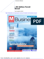 Dwnload Full M Business 4th Edition Ferrell Solutions Manual PDF