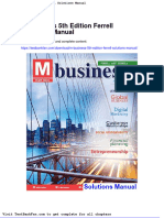 Dwnload Full M Business 5th Edition Ferrell Solutions Manual PDF