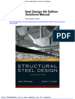 Dwnload Full Structural Steel Design 5th Edition Mccormac Solutions Manual PDF