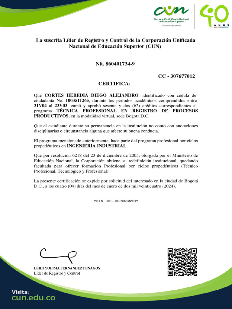 Generar certificado pago pdf