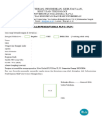 Formulir Pendaftaran PLP I - II