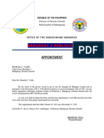 Appointment Letter