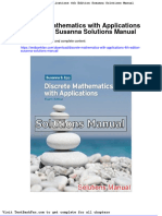Dwnload Full Discrete Mathematics With Applications 4th Edition Susanna Solutions Manual PDF