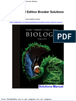 Dwnload Full Biology 3rd Edition Brooker Solutions Manual PDF