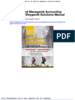 Dwnload Full Financial and Managerial Accounting 1st Edition Weygandt Solutions Manual PDF