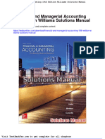 Dwnload Full Financial and Managerial Accounting 18th Edition Williams Solutions Manual PDF