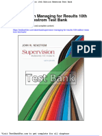 Dwnload Full Supervision Managing For Results 10th Edition Newstrom Test Bank PDF