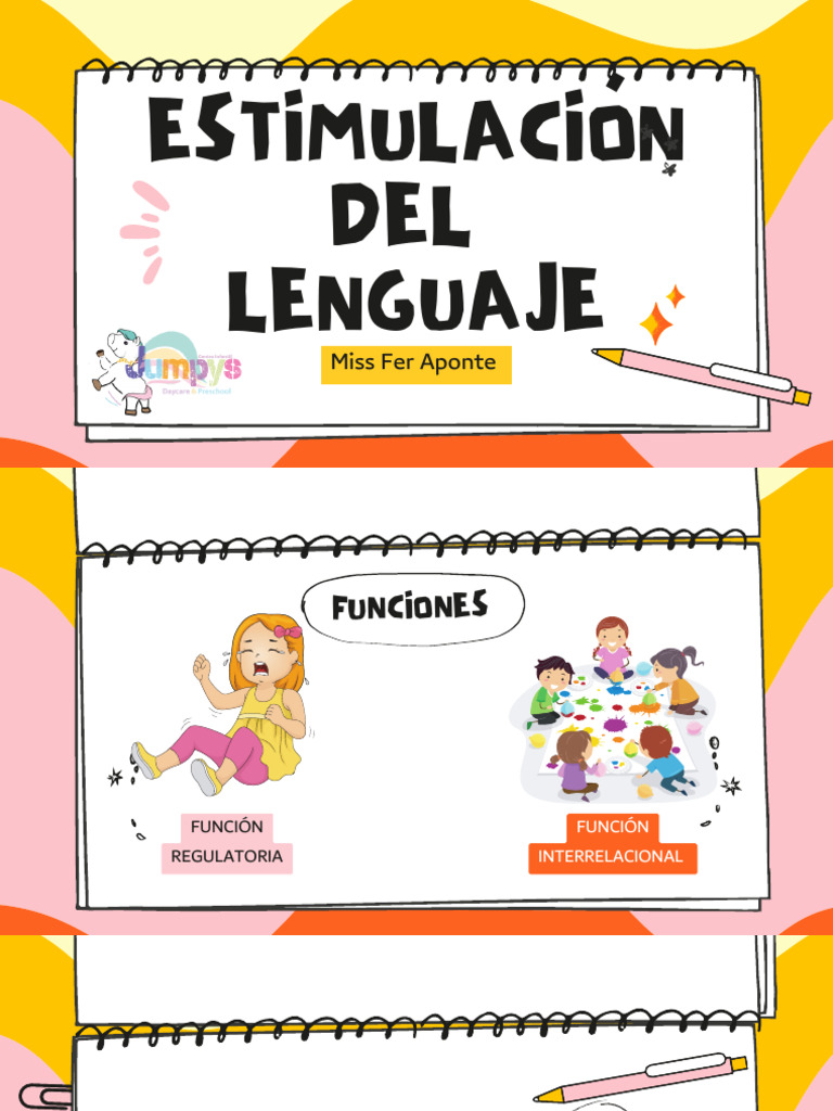 Actividades para Estimular el Lenguaje Infantil | PDF | Verbo ...