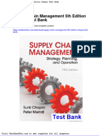 Dwnload Full Supply Chain Management 5th Edition Chopra Test Bank PDF