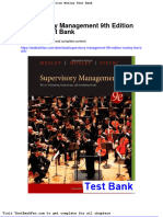 Dwnload Full Supervisory Management 9th Edition Mosley Test Bank PDF