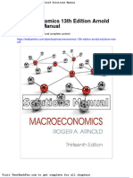 Dwnload Full Macroeconomics 13th Edition Arnold Solutions Manual PDF
