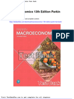 Dwnload Full Macroeconomics 13th Edition Parkin Test Bank PDF