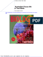 Dwnload Full Biology An Australian Focus 5th Edition Knox Test Bank PDF