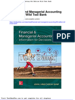 Dwnload Full Financial and Managerial Accounting 8th Edition Wild Test Bank PDF