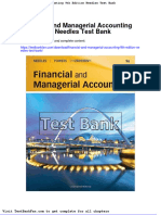 Dwnload Full Financial and Managerial Accounting 9th Edition Needles Test Bank PDF