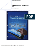 Dwnload Full Diversity in Organizations 3rd Edition Bell Test Bank PDF