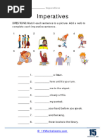 English Commands Requests Worksheet Pdf