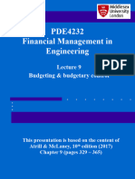 Lecture 9 - Budgeting Budgetary Control - JJ