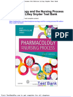 Dwnload Full Pharmacology and The Nursing Process 8th Edition Lilley Snyder Test Bank PDF