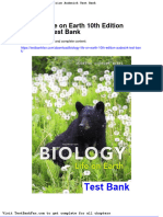 Dwnload Full Biology Life On Earth 10th Edition Audesirk Test Bank PDF