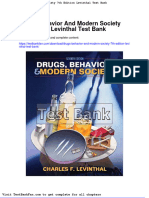 Dwnload Full Drugs Behavior and Modern Society 7th Edition Levinthal Test Bank PDF